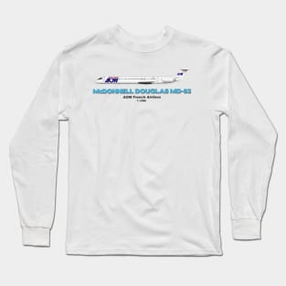 McDonnell Douglas MD-83 - AOM French Airlines Long Sleeve T-Shirt
